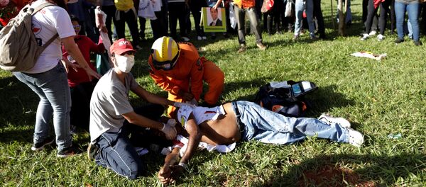 Las protestas contra el Gobierno de Michel Temer - Sputnik Mundo