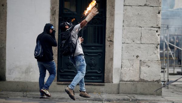 Protestas en Rio de Janeiro (archivo) - Sputnik Mundo