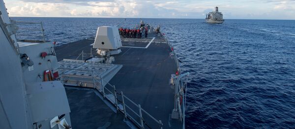 El destructor estadounidense USS Dewey en el mar del Sur de China - Sputnik Mundo