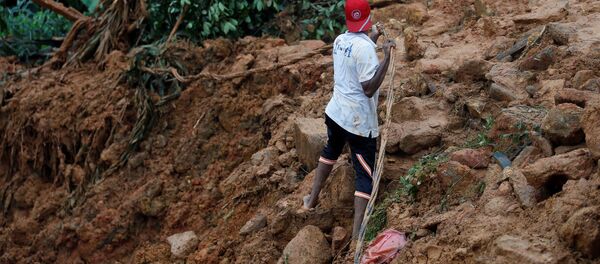 Consecuencias del diluvio en Sri Lanka - Sputnik Mundo