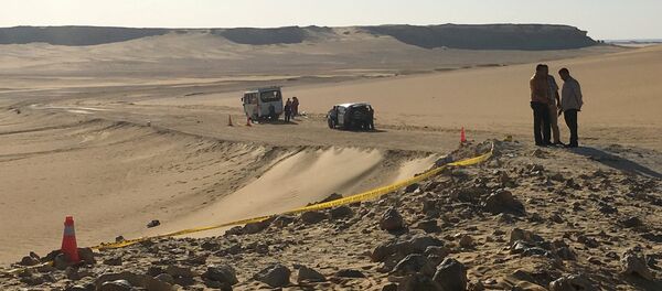 Lugar del atentado contra cristianos coptos en Egipto - Sputnik Mundo