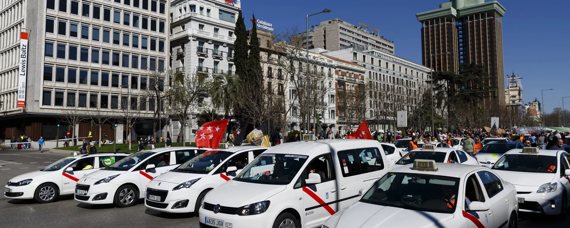 Taxistas protestando en Madrid (archivo) Taxistas protestando en Madrid (archivo) - Sputnik Mundo, 1920, 02.03.2023