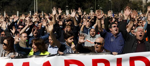 Protestas contra Uber y Cabify en Madrid (archivo) - Sputnik Mundo