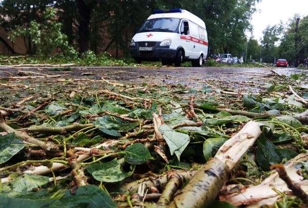 Moscú, las huellas del devastador huracán - Sputnik Mundo