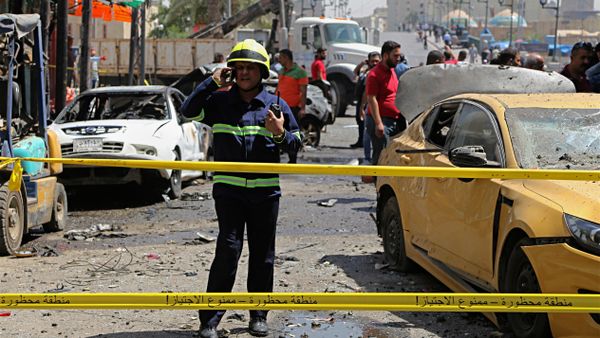 Las fuerzas de seguridad iraquíes en el sitio de un ataque en Irak (archivo) Las fuerzas de seguridad iraquíes en el sitio de un ataque en Irak (archivo) - Sputnik Mundo