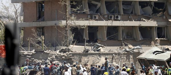 Lugar del atentado en Kabul Lugar del atentado en Kabul - Sputnik Mundo
