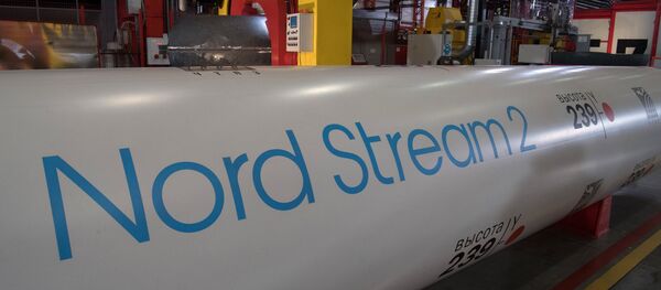 La construcción del gasoducto Nord Stream 2 (archivo) - Sputnik Mundo