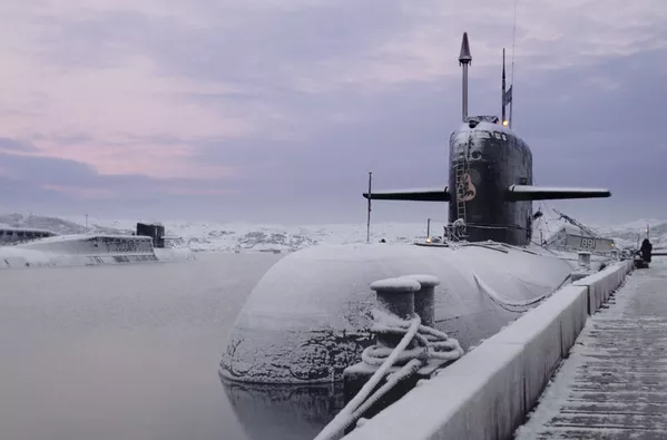 Атомная подводная лодка того же класса, что и Курск Северного флота ВМФ России Атомная подводная лодка того же класса, что и Курск Северного флота ВМФ России - Sputnik Mundo
