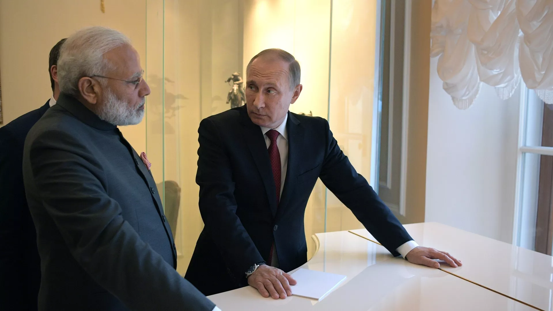 Narendra Modi, primer ministro indio, y Vladímir Putin, presidente de Rusia Narendra Modi, primer ministro indio, y Vladímir Putin, presidente de Rusia