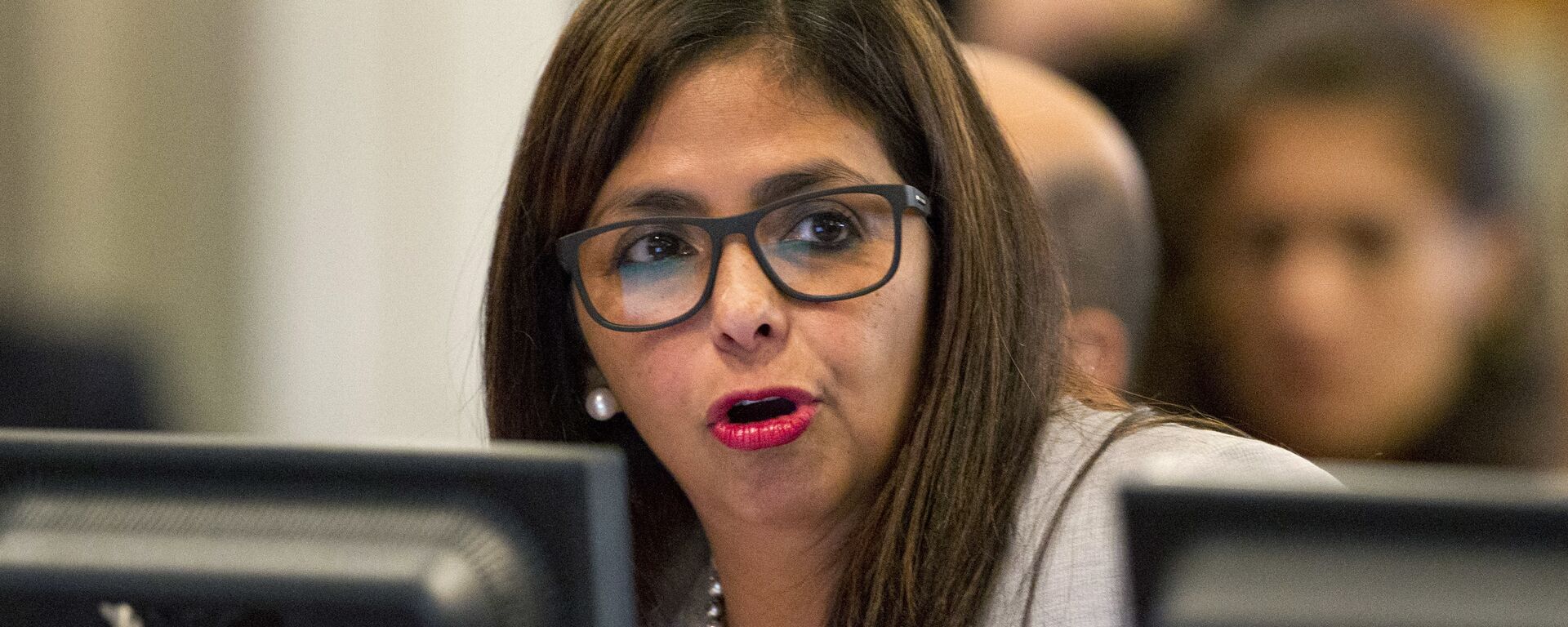 Delcy Rodríguez, ministra de Exteriores de Venezuela - Sputnik Mundo, 1920, 15.10.2025