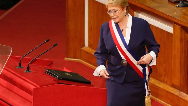 Michelle Bachelet, presidenta de Chile - Sputnik Mundo