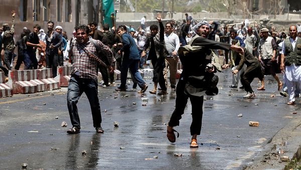Protestas en Kabul, Afganistán Protestas en Kabul, Afganistán - Sputnik Mundo