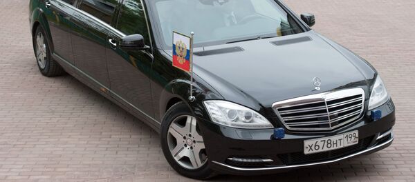 El vehículo del presidente Putin El vehículo del presidente Putin - Sputnik Mundo