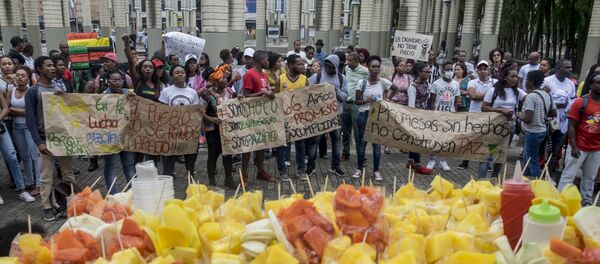 Protesta en Buenaventura, Colombia - Sputnik Mundo