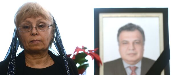 Marina Kárlova, viuda del embajador ruso asesinado en Turquía, Andréi Kárlov - Sputnik Mundo