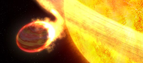 Un planeta y una estrella (imagen referencial) - Sputnik Mundo