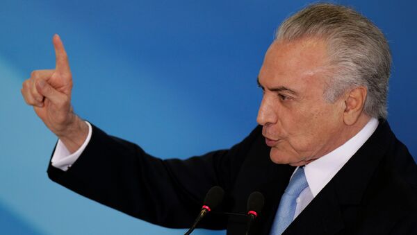 Michel Temer, presidente de Brasil - Sputnik Mundo