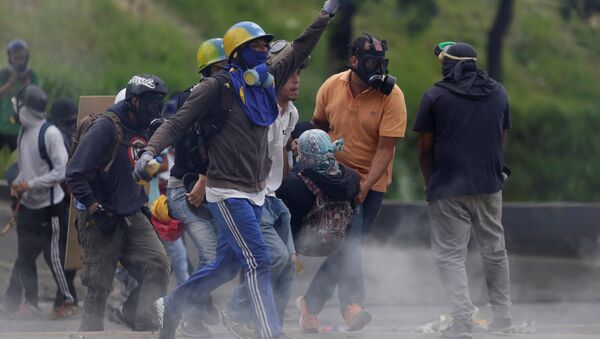 Protestas en Venezuela - Sputnik Mundo