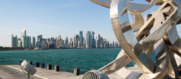 Buildings are seen from across the water in Doha, Qatar June 5, 2017. - Sputnik Mundo