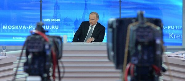 La edición de 2016 de la 'Línea directa con Vladímir Putin' - Sputnik Mundo