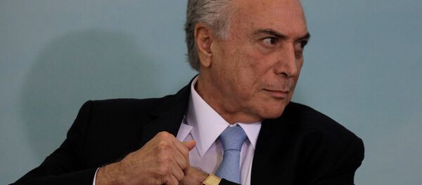 Michel Temer, presidente de Brasil (archivo) - Sputnik Mundo