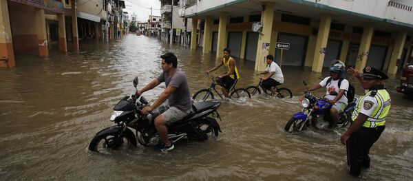 Inundación en Ecuador Inundación en Ecuador - Sputnik Mundo
