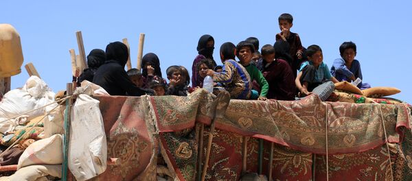 Los desplazados sirios (archivo) - Sputnik Mundo