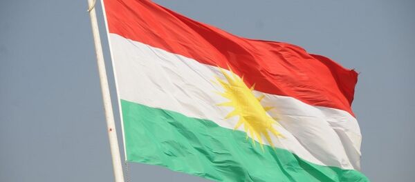 Bandera de Kurdistán (archivo) - Sputnik Mundo