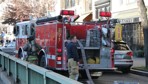 Camión de bomberos en Connecticut - Sputnik Mundo