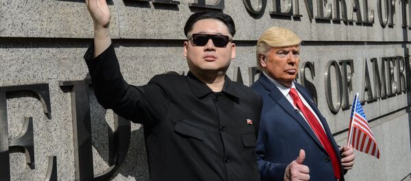 Los dobles de Kim Jong-un y Donald Trump - Sputnik Mundo
