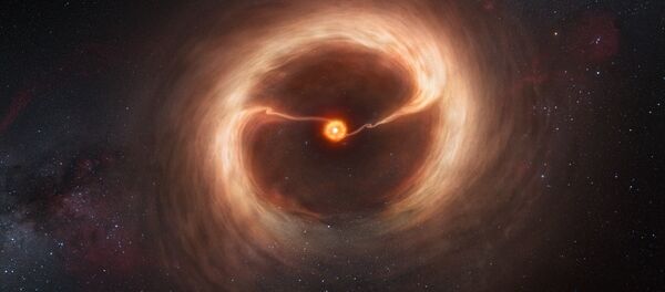 Formación de una estrella (impresión artística) - Sputnik Mundo