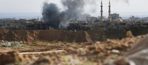Bombardeo en Siria (archivo) - Sputnik Mundo