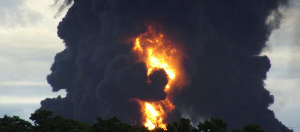 Incendio la Refinería de Salina Cruz de la empresa Pemex - Sputnik Mundo