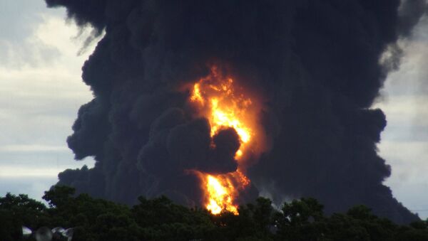 Incendio la Refinería de Salina Cruz de la empresa Pemex - Sputnik Mundo