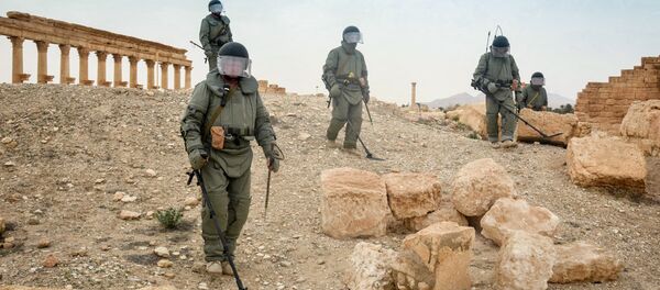 Zapadores rusos desminan la ciudad siria de Palmira - Sputnik Mundo