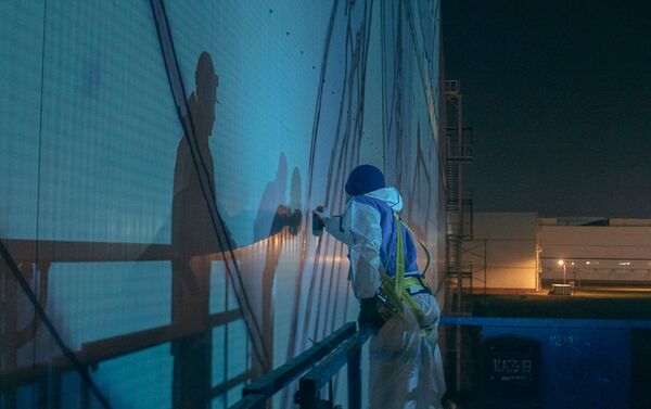 El proceso de la creación del mural más grande del mundo - Sputnik Mundo