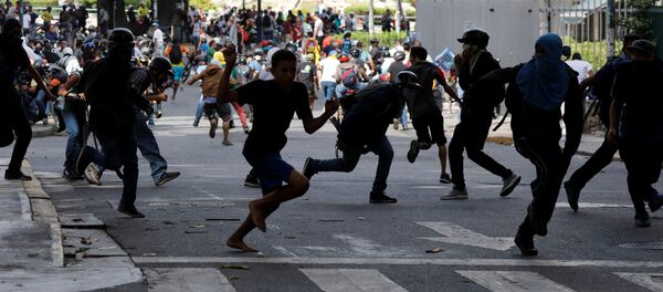 Protesta en Venezuela - Sputnik Mundo