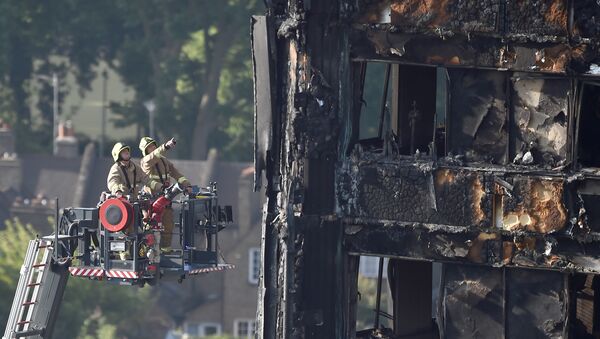 Grenfell Tower, en Londres, después del incendio - Sputnik Mundo