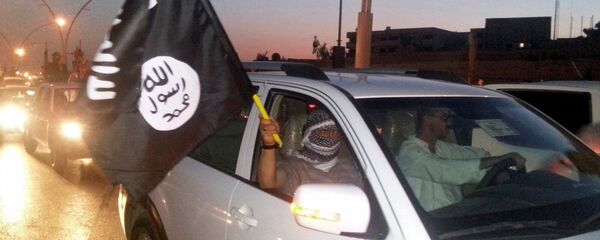 Combatiente del grupo terrorista Daesh (archivo) - Sputnik Mundo