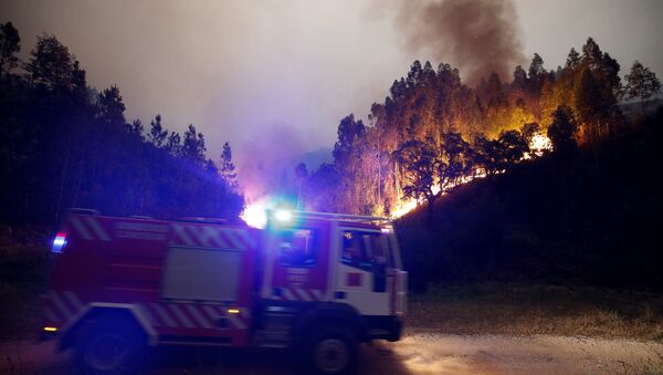 Un incendio forestal cerca de Pedrógao Grande, en Portugal Un incendio forestal cerca de Pedrógao Grande, en Portugal - Sputnik Mundo