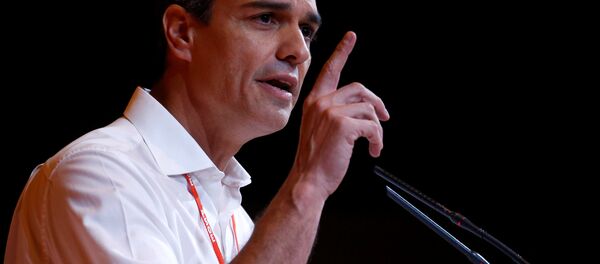 El secretario general del Partido Socialista Obrero Español (PSOE), Pedro Sánchez El secretario general del Partido Socialista Obrero Español (PSOE), Pedro Sánchez - Sputnik Mundo