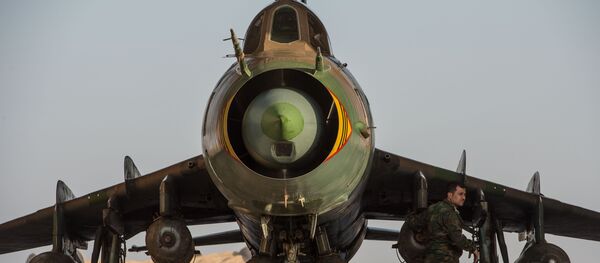 Un Su-22 de la Fuerza Aérea Siria - Sputnik Mundo