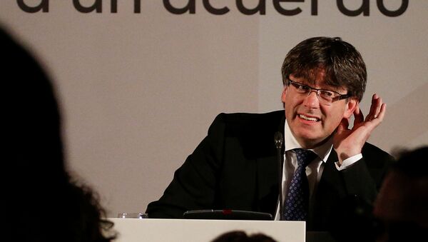 Carles Puigdemont, presidente del Gobierno catalán - Sputnik Mundo