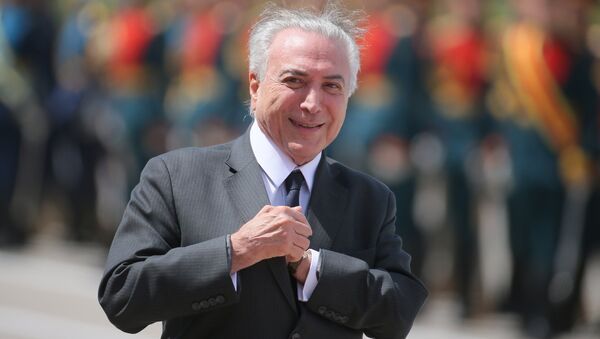 Michel Temer, presidente de Brasil (archivo) - Sputnik Mundo