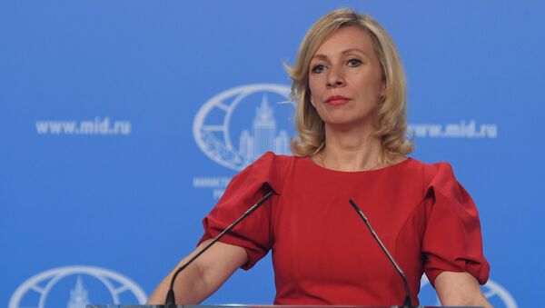 María Zajárova, la portavoz del Ministerio de Asuntos Exteriores de Rusia (archivo) María Zajárova, la portavoz del Ministerio de Asuntos Exteriores de Rusia (archivo) - Sputnik Mundo