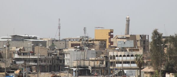 La torre de la Gran Mezquita Al Nuri, Mosul Irak - Sputnik Mundo