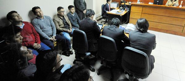 Los nueve detenidos ciudadanos de Chile Los nueve detenidos ciudadanos de Chile - Sputnik Mundo