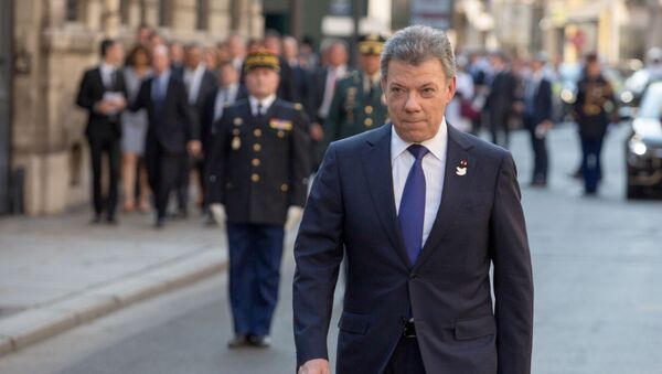 Juan Manuel Santos, presidente de Colombia - Sputnik Mundo