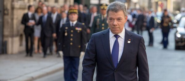 Juan Manuel Santos, presidente de Colombia - Sputnik Mundo