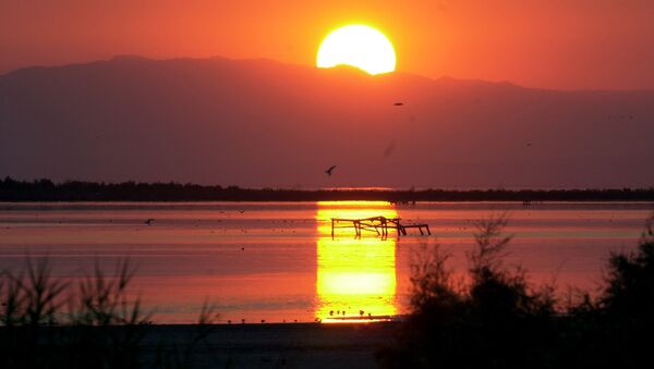 La puesta del Sol en el estado de California - Sputnik Mundo